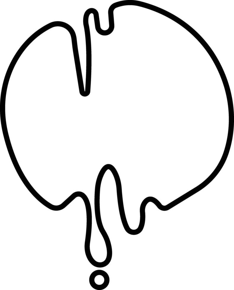Dripping paint or ink icon in line. Isolated on spots of paint, floating oil blots Blob paint stain and drip Water drops liquid burst splashes for apps or web vector