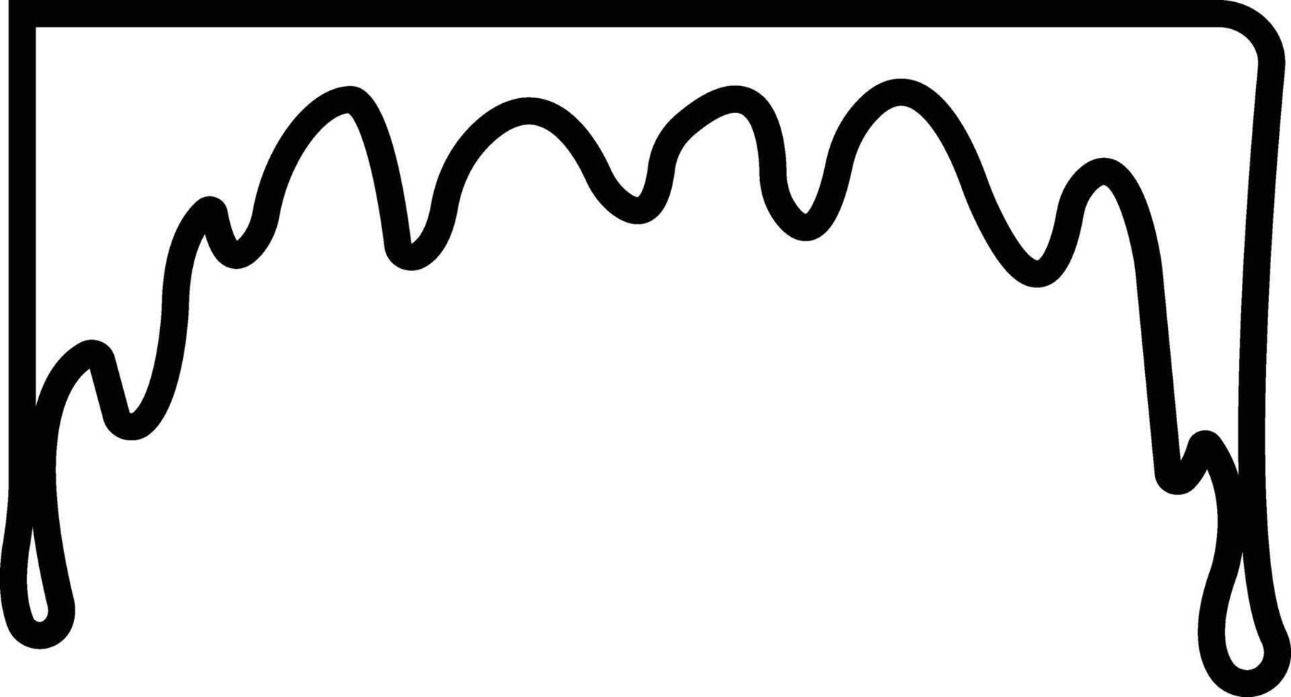 Dripping paint or ink stain icon in line. Isolated on spots of paint, floating oil blots Blob paint stain and drip Water drops liquid burst splashes for apps or web vector