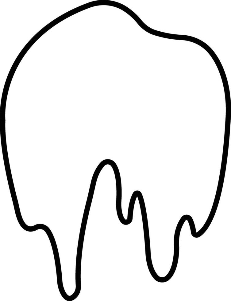 Dripping paint or ink icon in line. Isolated on spots of paint, floating oil blots Blob paint stain and drip Water drops liquid burst splashes for apps or web vector