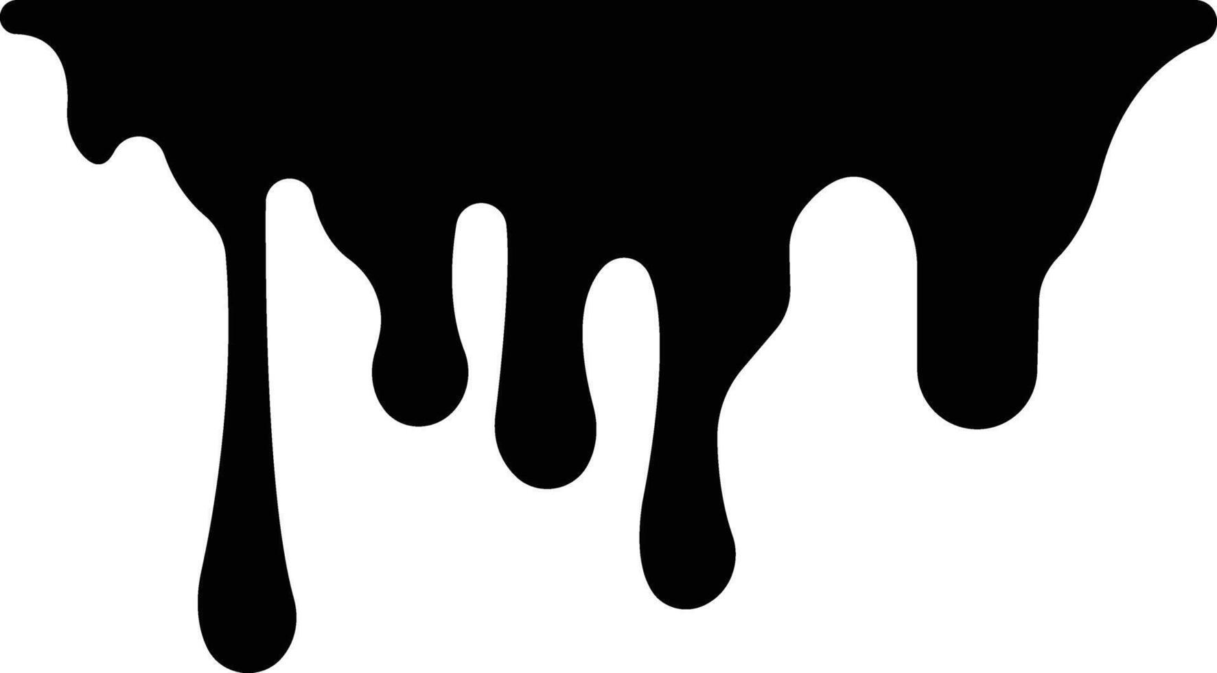 Dripping paint or ink stain icon in flat. Isolated on spots of paint, floating oil blots Blob paint stain and drip Water drops liquid burst splashes for apps or web vector