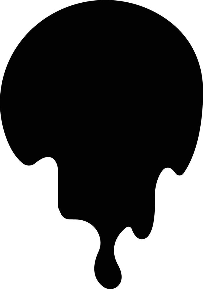 Dripping paint or ink icon in flat. Isolated on spots of paint, floating oil blots Blob paint stain and drip Water drops liquid burst splashes for apps or web vector
