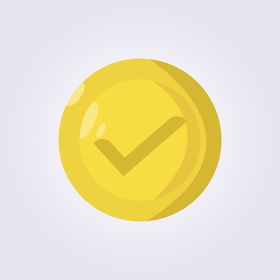 tick checklist flat icon illustration design vector