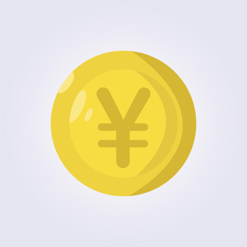 flat yuan icon illustration design vector