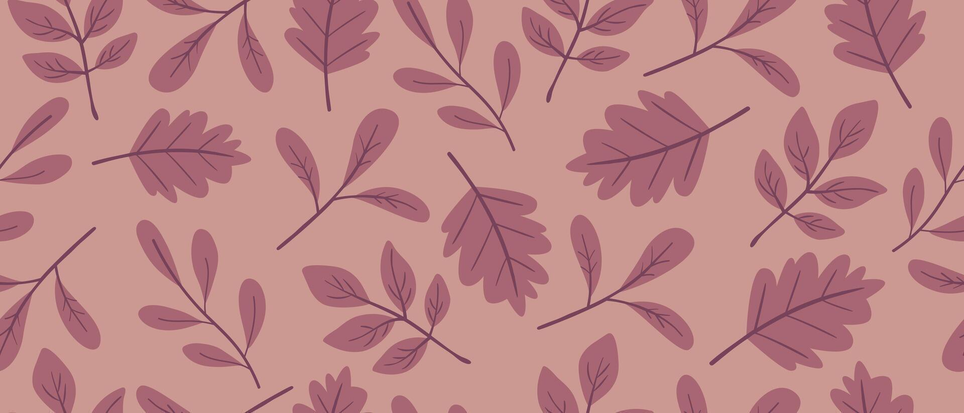 Autumn leaves, seamless autumn pattern. vector
