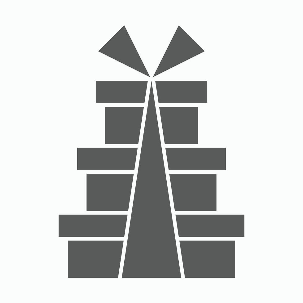 gift box icon, birthday vector