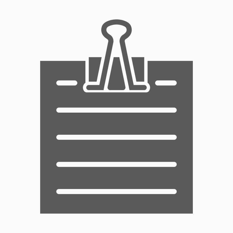 notepaper icon, notepad, paper illustration vector