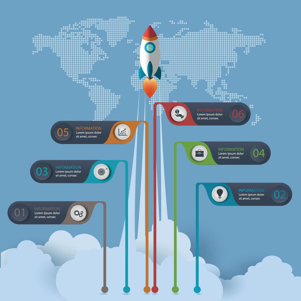 infographics, graphs. presentation. Business concept, parts, steps, processes. Infographic data visualization. Startup template vector