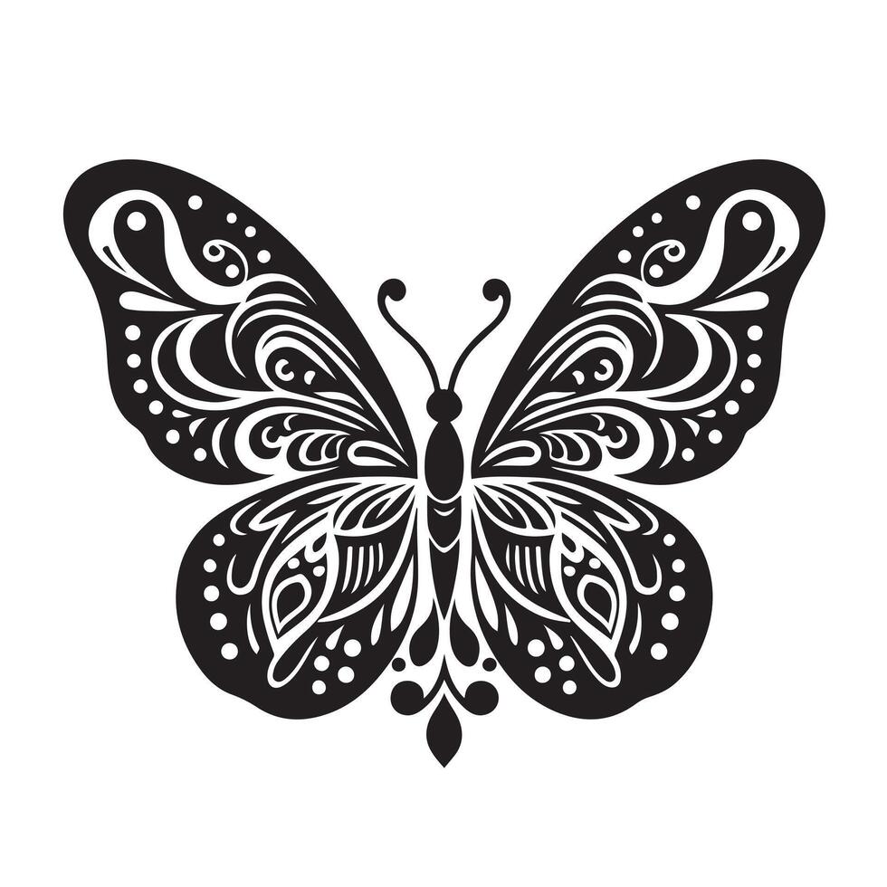 Butterfly black design EPS vector