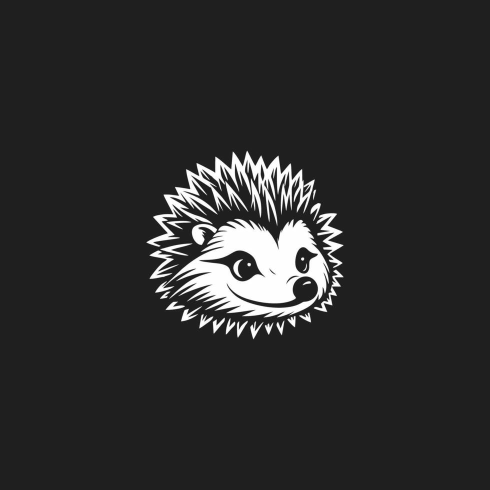 Hedgehog or porcupine logo design in format. vector