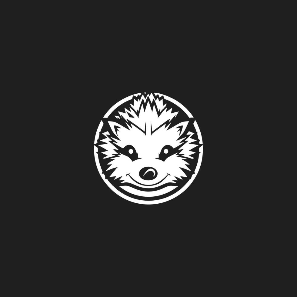 Hedgehog or porcupine logo design in format. vector