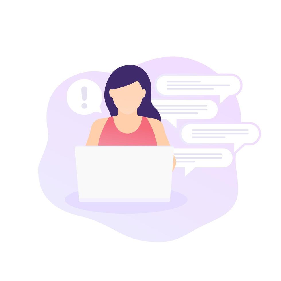 too many messages or emails illustration vector