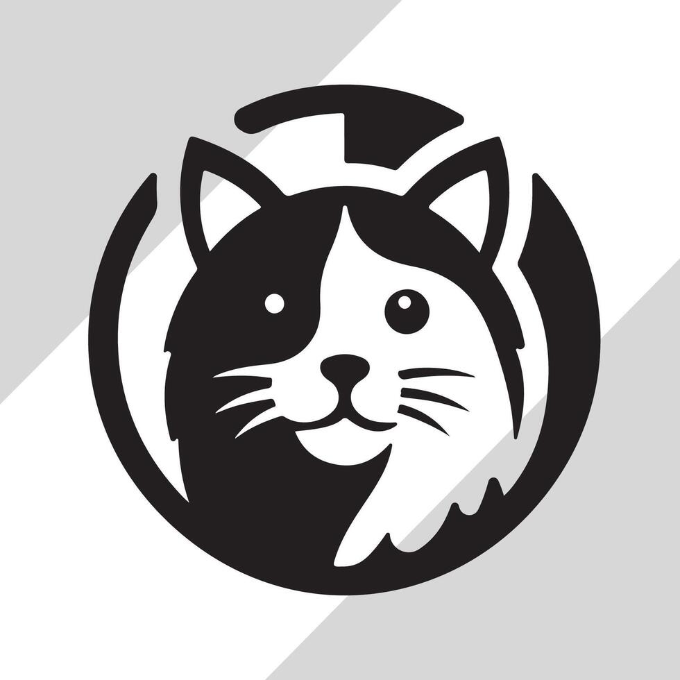 cat logo design vector
