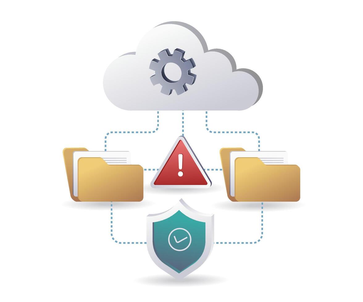Security Alerts for Cloud Server Data Storage vector