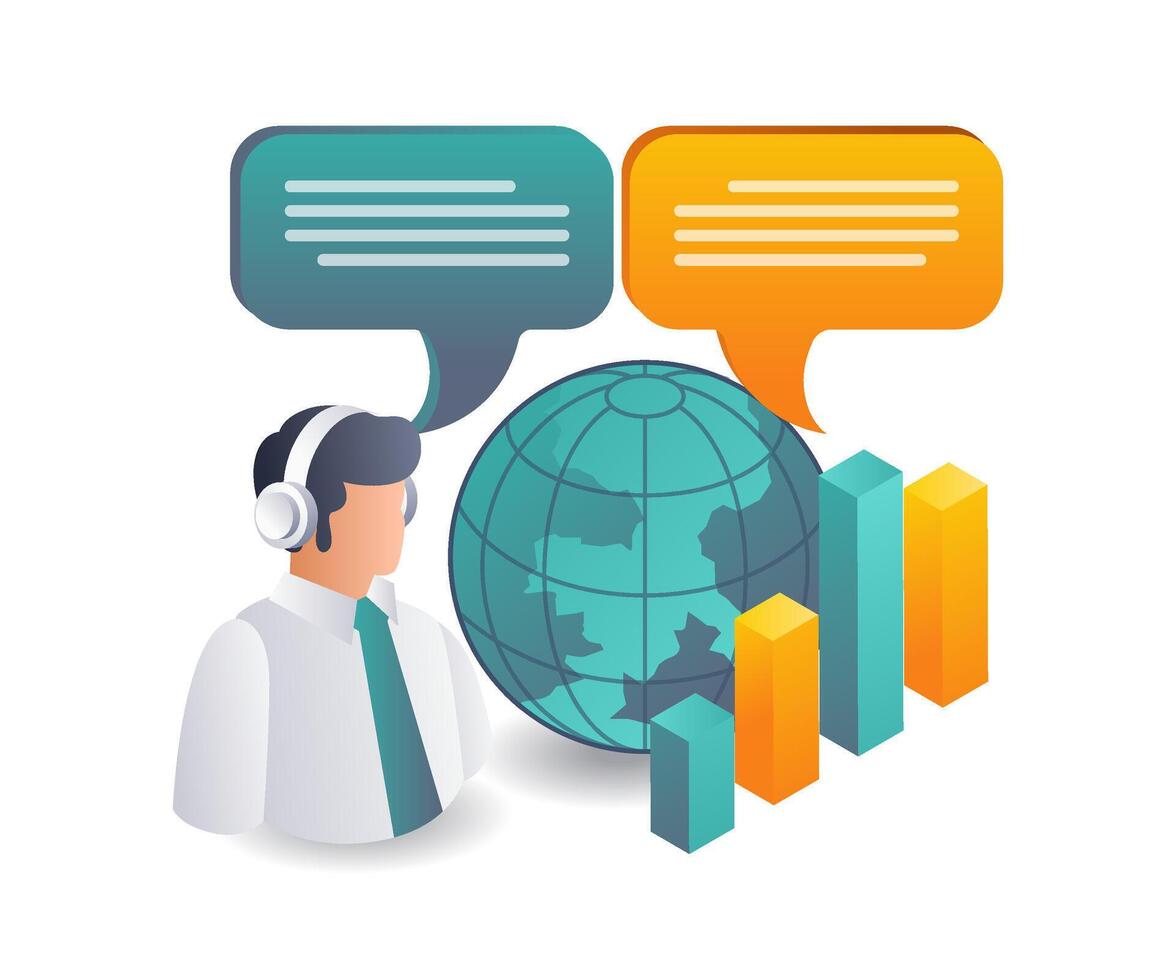 Partnership Transaction Dialogues in Business Development vector