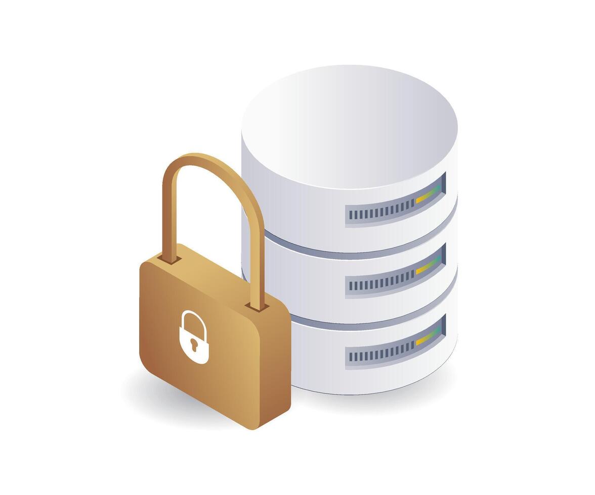 Security key for database server systems vector