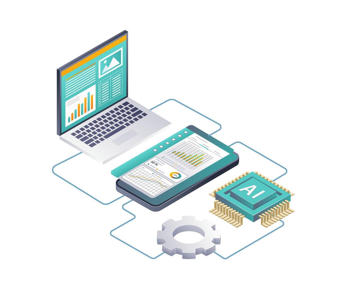 explorador artificial inteligencia datos análisis vector