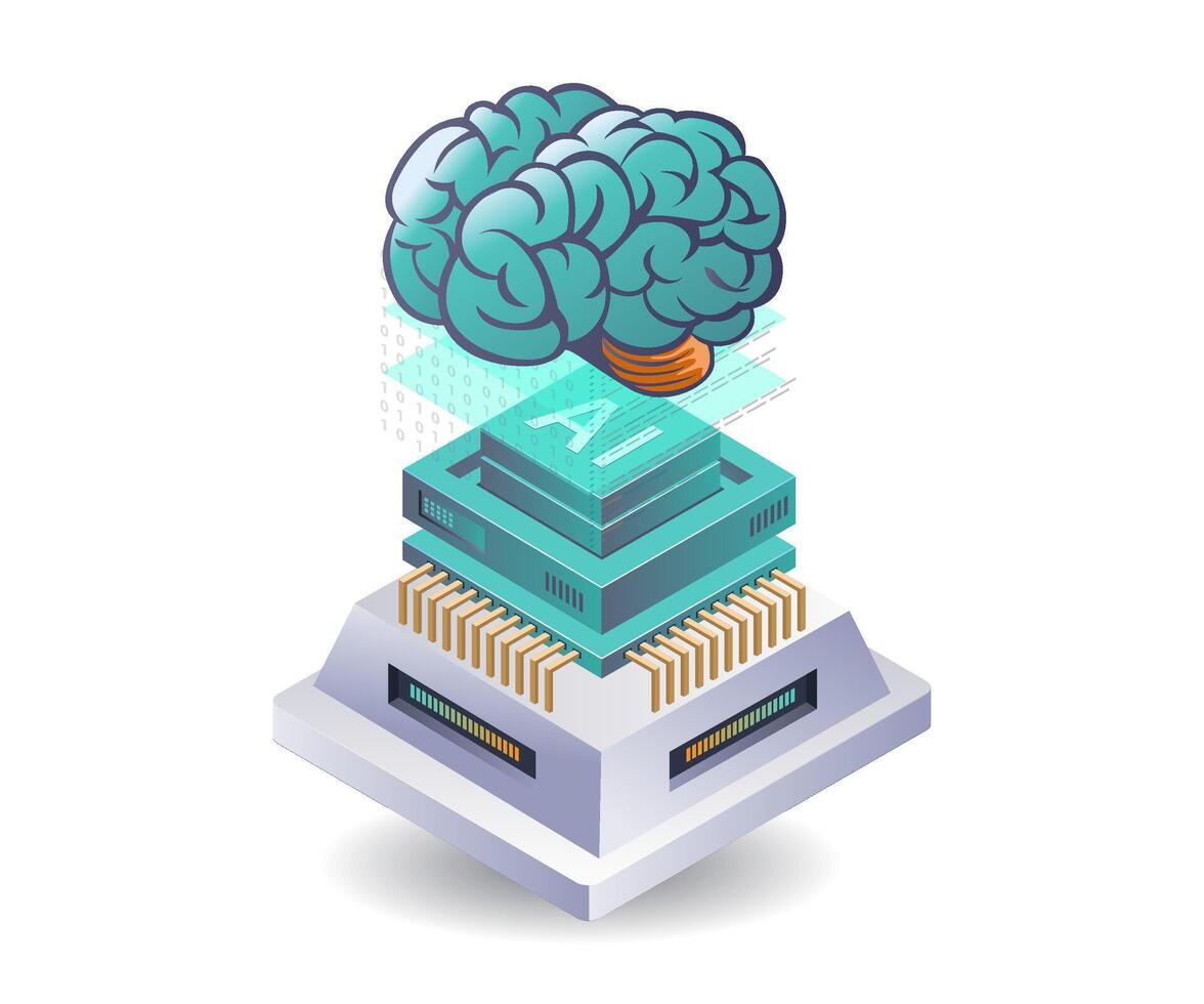 Impact of AI Technological Advancements on Global Transformation vector