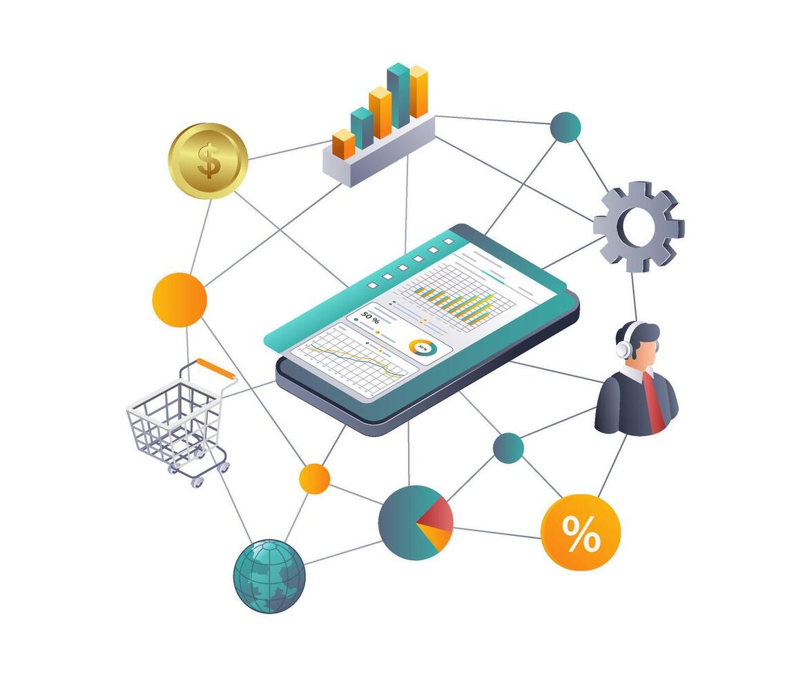 Exploring Business Network Expansion Strategies vector