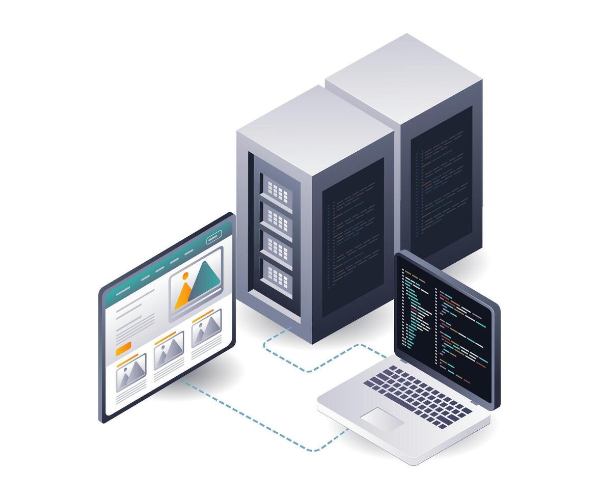 Creative Industry Portfolio Hosting Platform vector