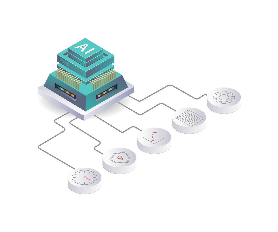 Artificial Intelligence for Business Development vector