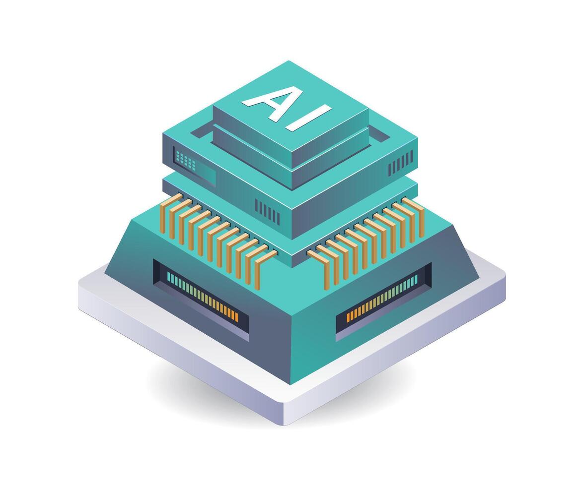 Artificial Intelligence in Data Server Systems vector