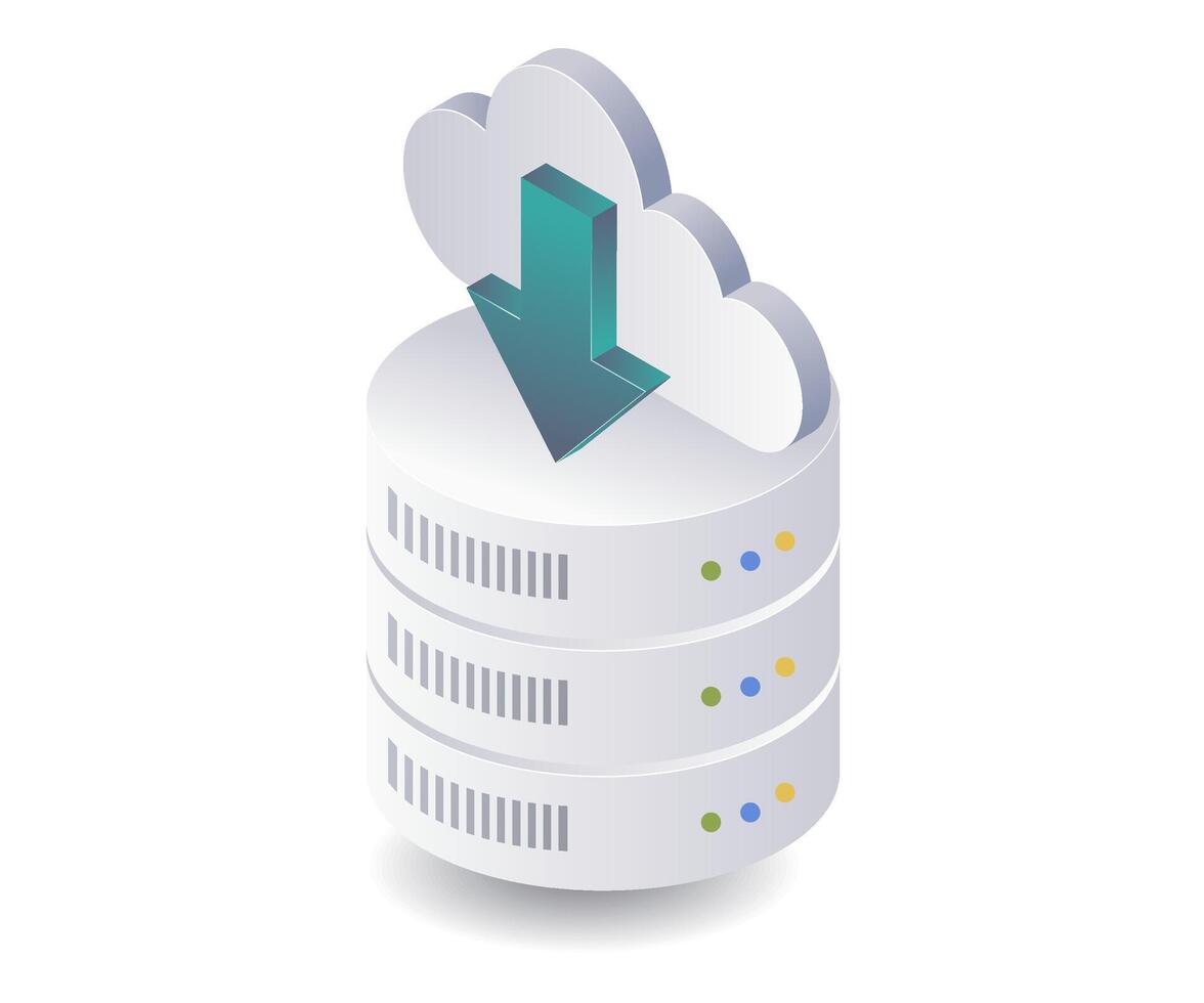 Managing Database Systems in Cloud Servers vector