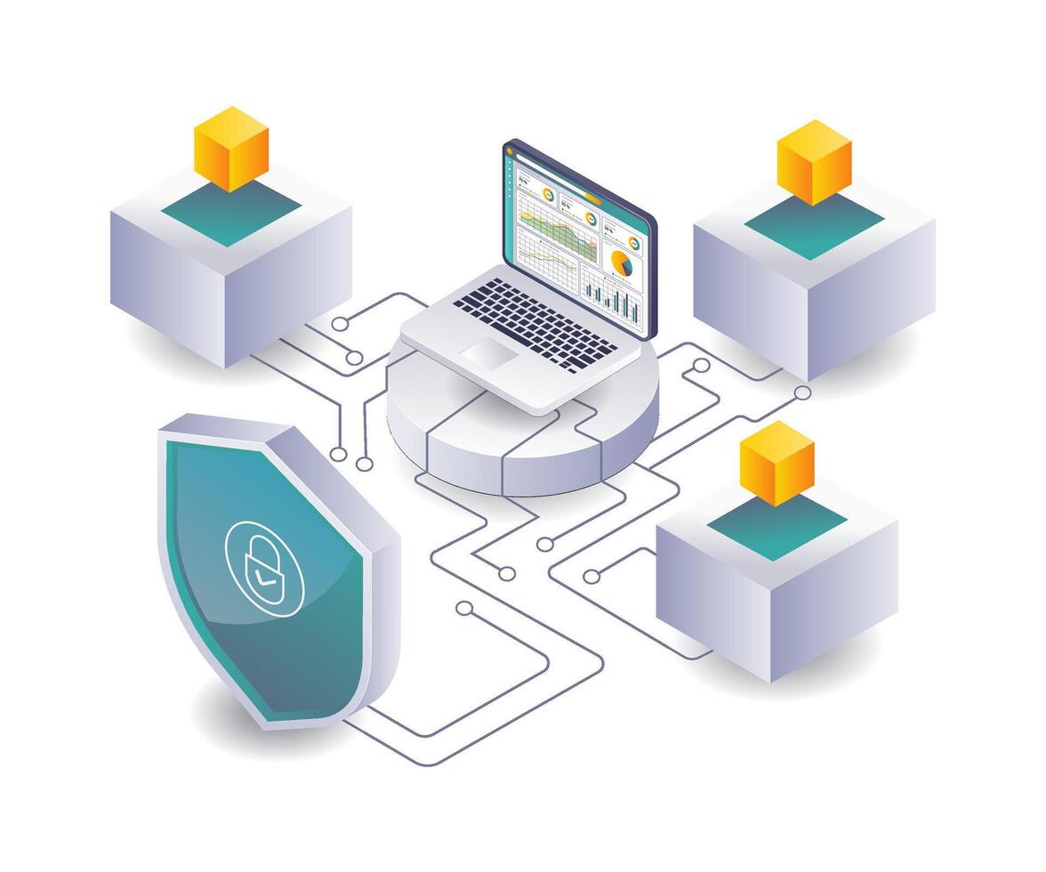 Innovations in Blockchain Data Analysis Management vector