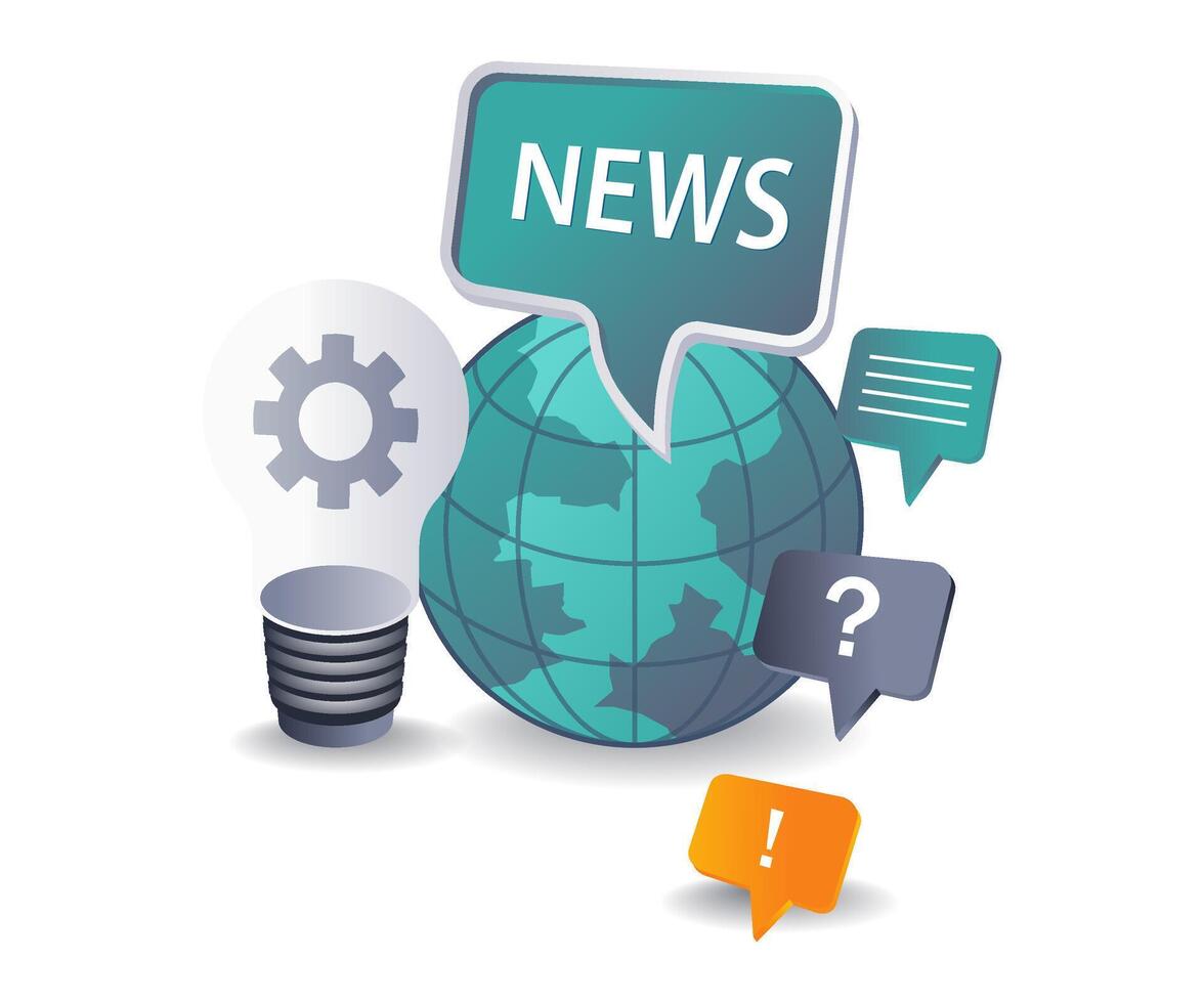 Innovative Business Information Ideas Worldwide vector