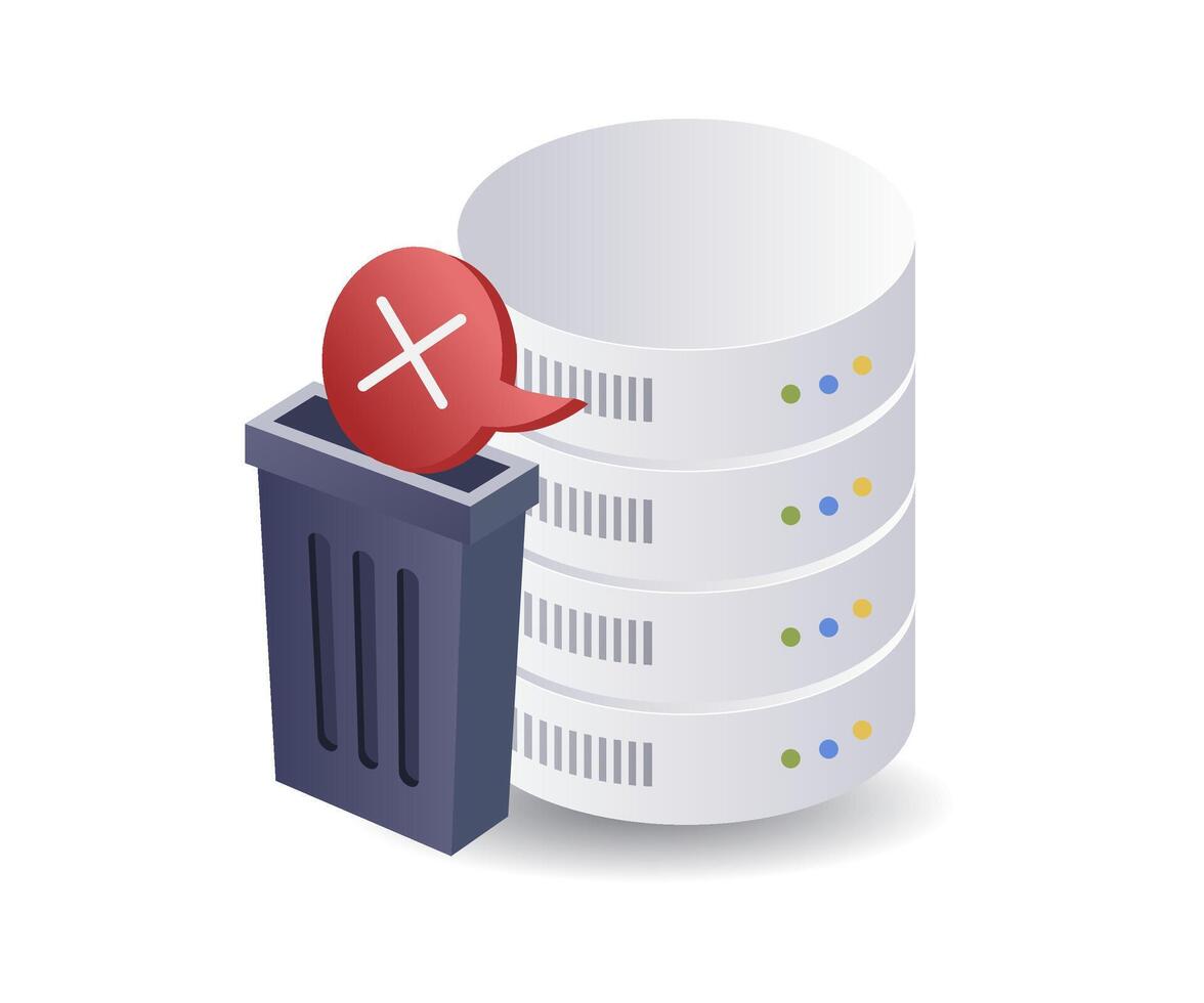 Clearing Out Spam Data from the Server vector