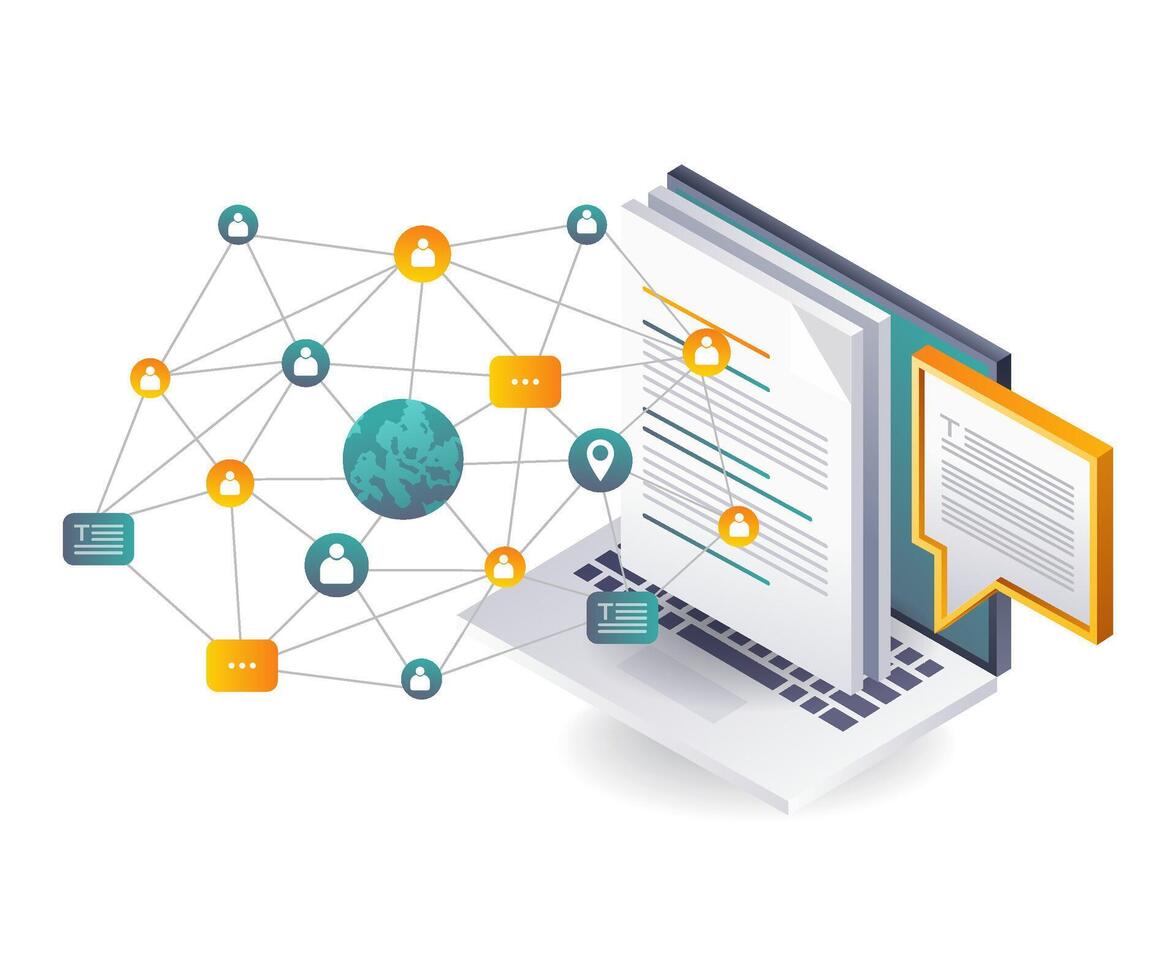 Connecting Computer Data for Information Networks vector