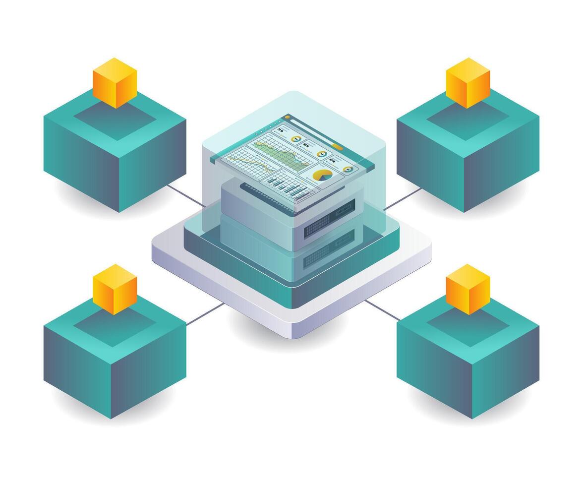 Analyzing Blockchain Network Management Strategies vector