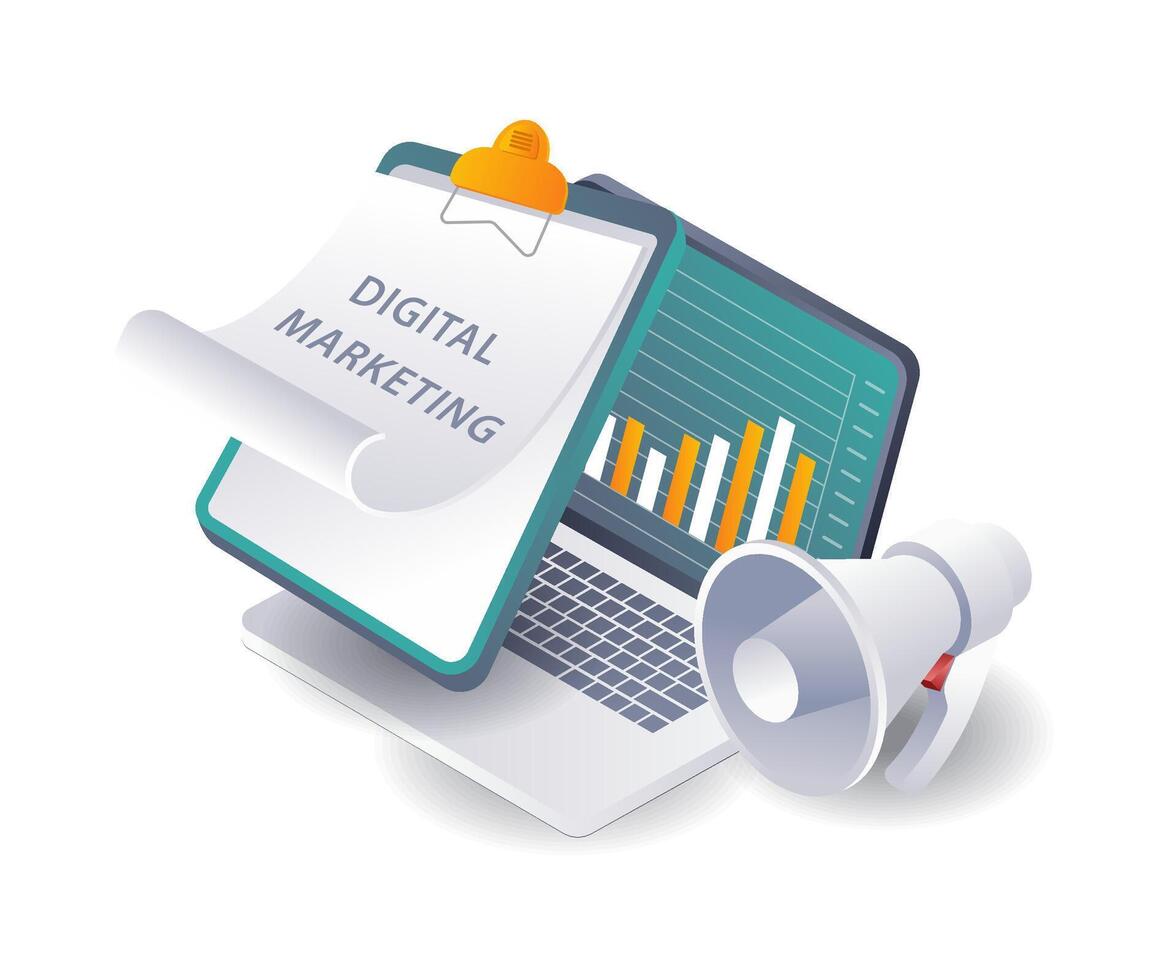 Digital Marketing Campaigns for Business Growth vector