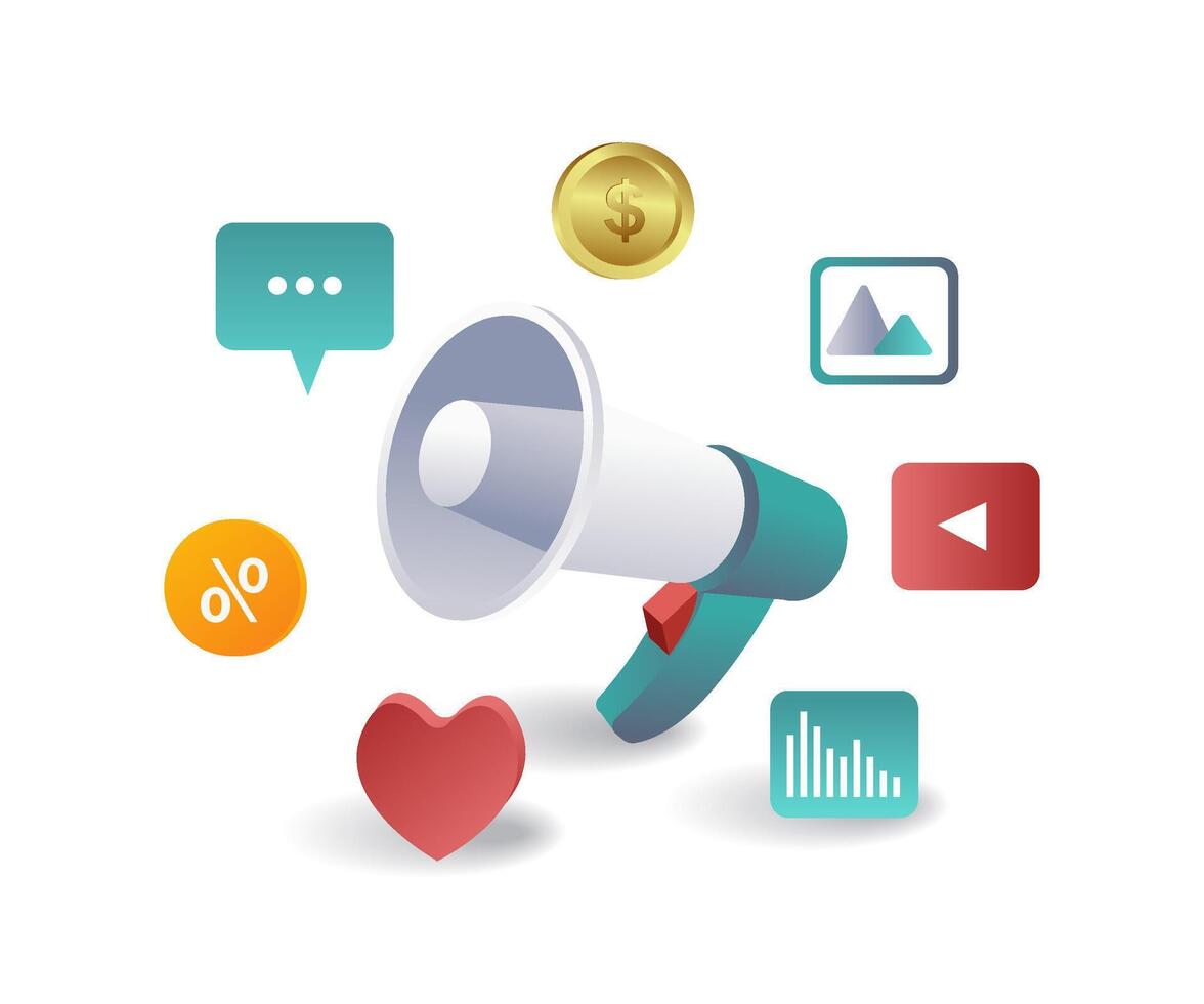 Digital Marketing Campaigns for Technology Businesses vector