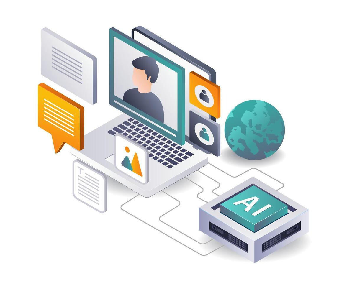 Efficient Content Generation with AI vector