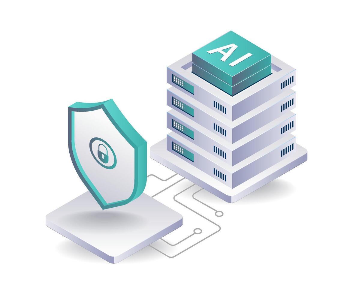 Protecting Data in AI Applications vector