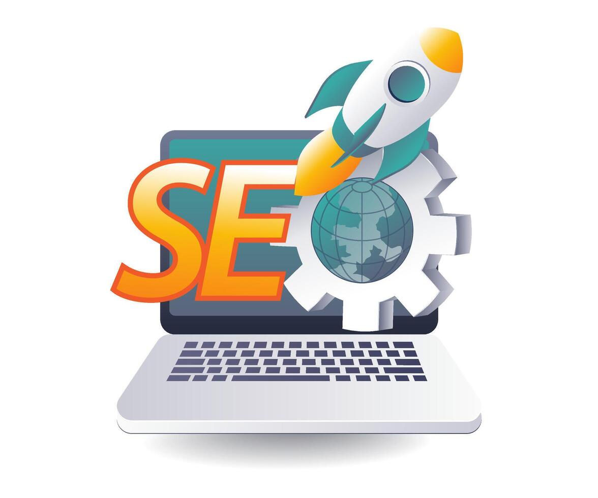 SEO Optimization for Technology Startups vector