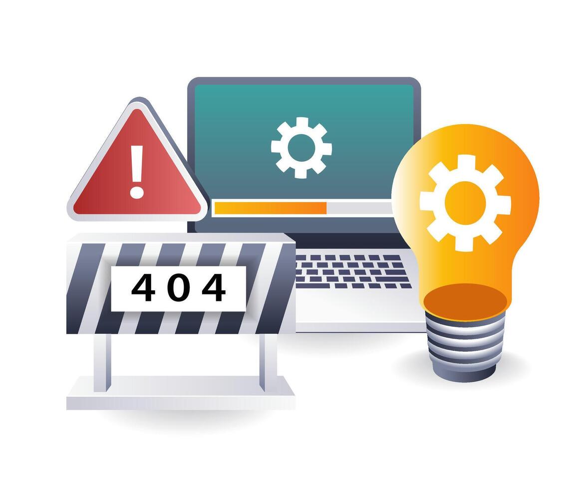 Effective Management of 404 Error Codes vector