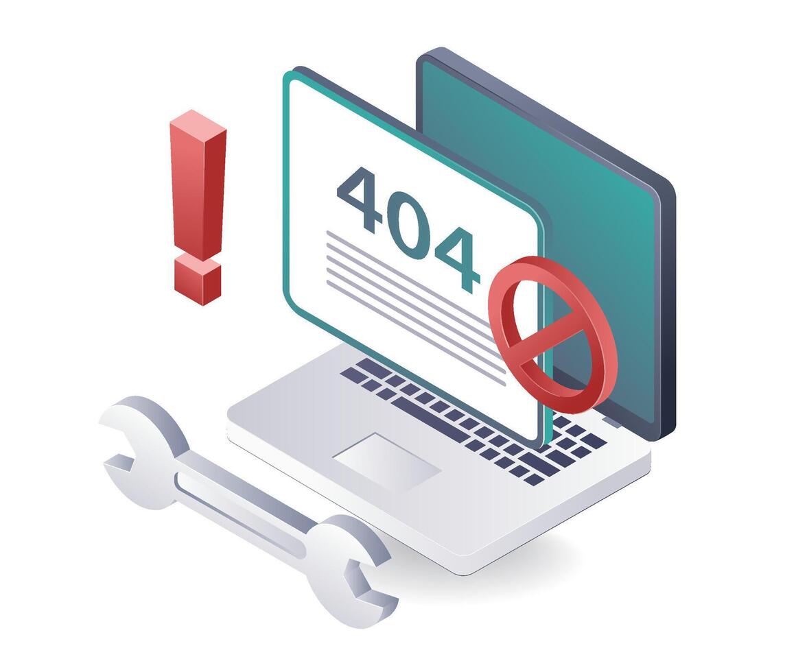 Repairing Error 404 on Your Computer vector