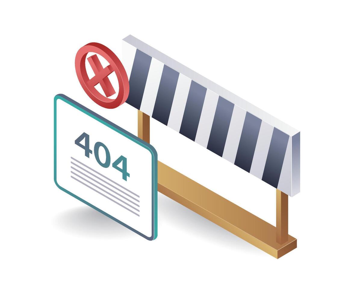 Understanding and Resolving the 404 Error Code vector