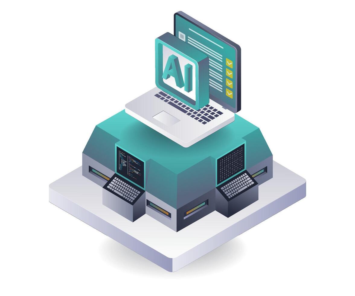 Developer of Artificial Intelligence Systems Technology vector