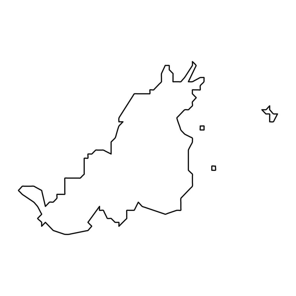 Fajardo map, administrative division of Puerto Rico. illustration. vector