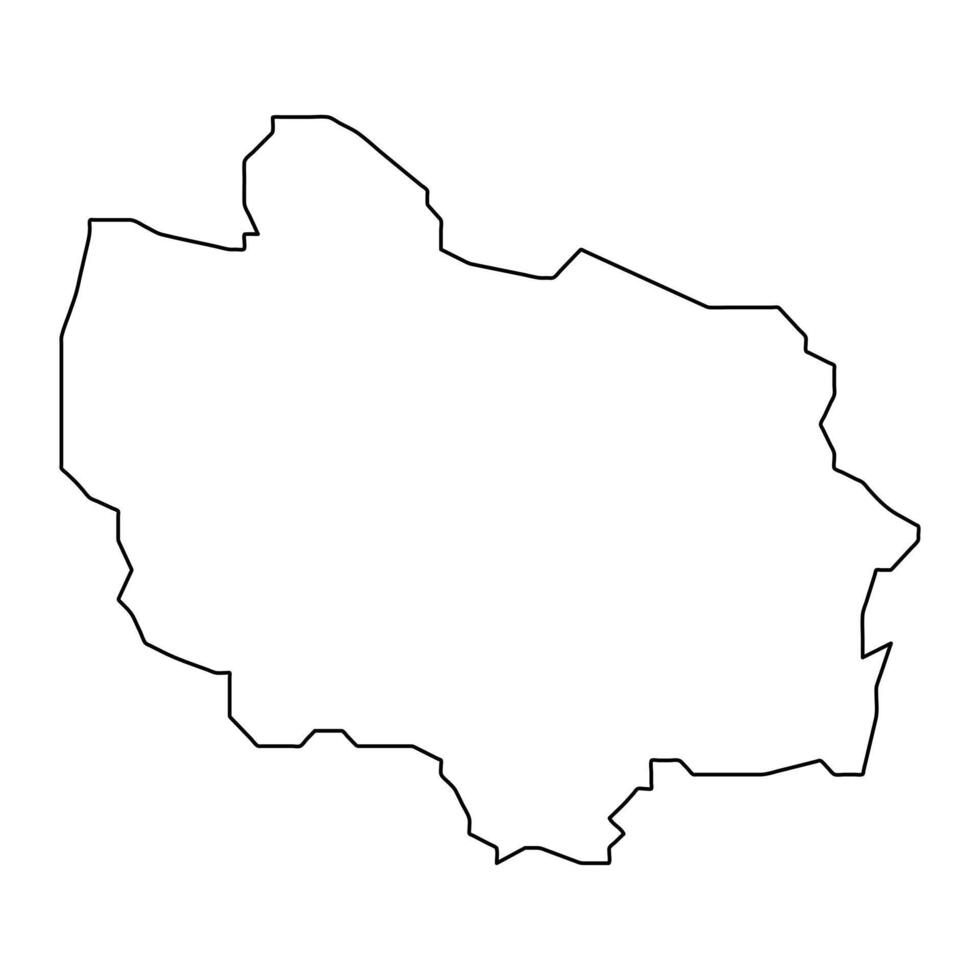 Adjuntas map, administrative division of Puerto Rico. illustration. vector