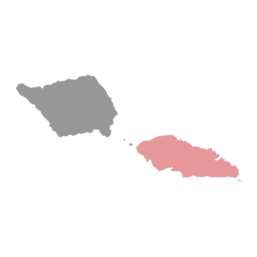 Upolu island, Samoa. illustration. vector