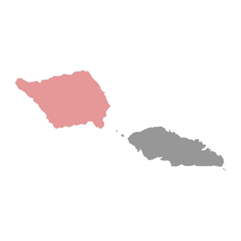 Savaii island, Samoa. illustration. vector