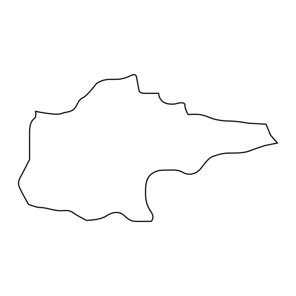 Me Zochi District map, administrative division of Sao Tome and Principe. illustration. vector