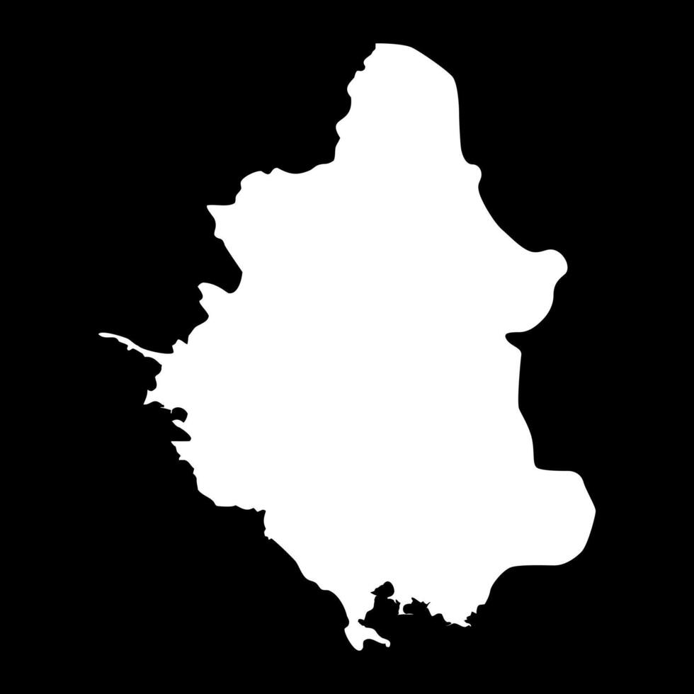 Epirus region map, administrative region of Greece. illustration. vector
