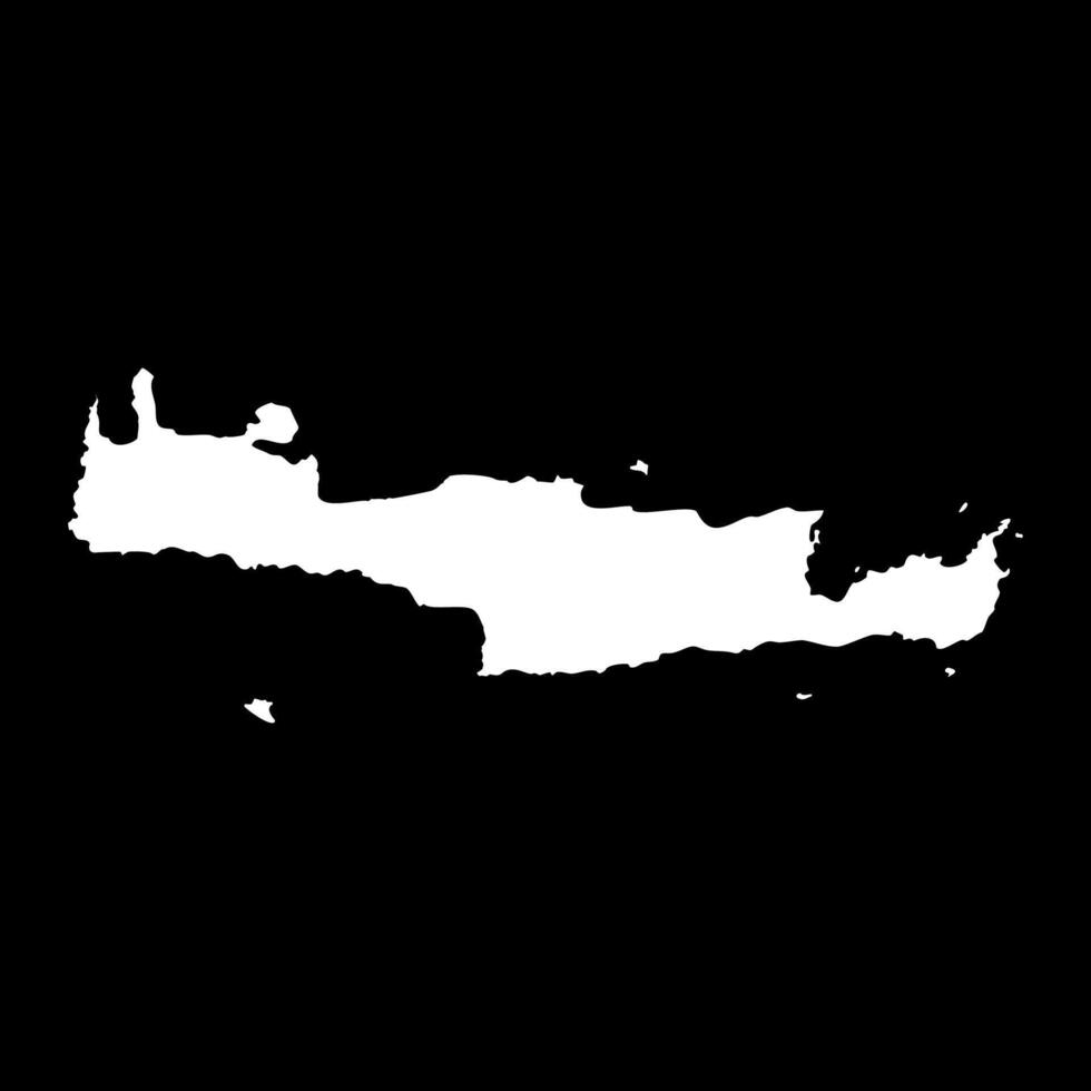 Crete region map, administrative region of Greece. illustration. vector