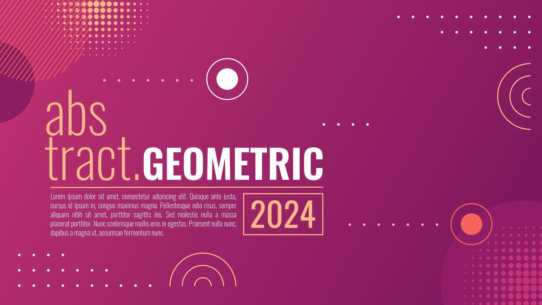 Elegant abstract geometric background with gradient color. Geometric background. Pink purple gradient background vector