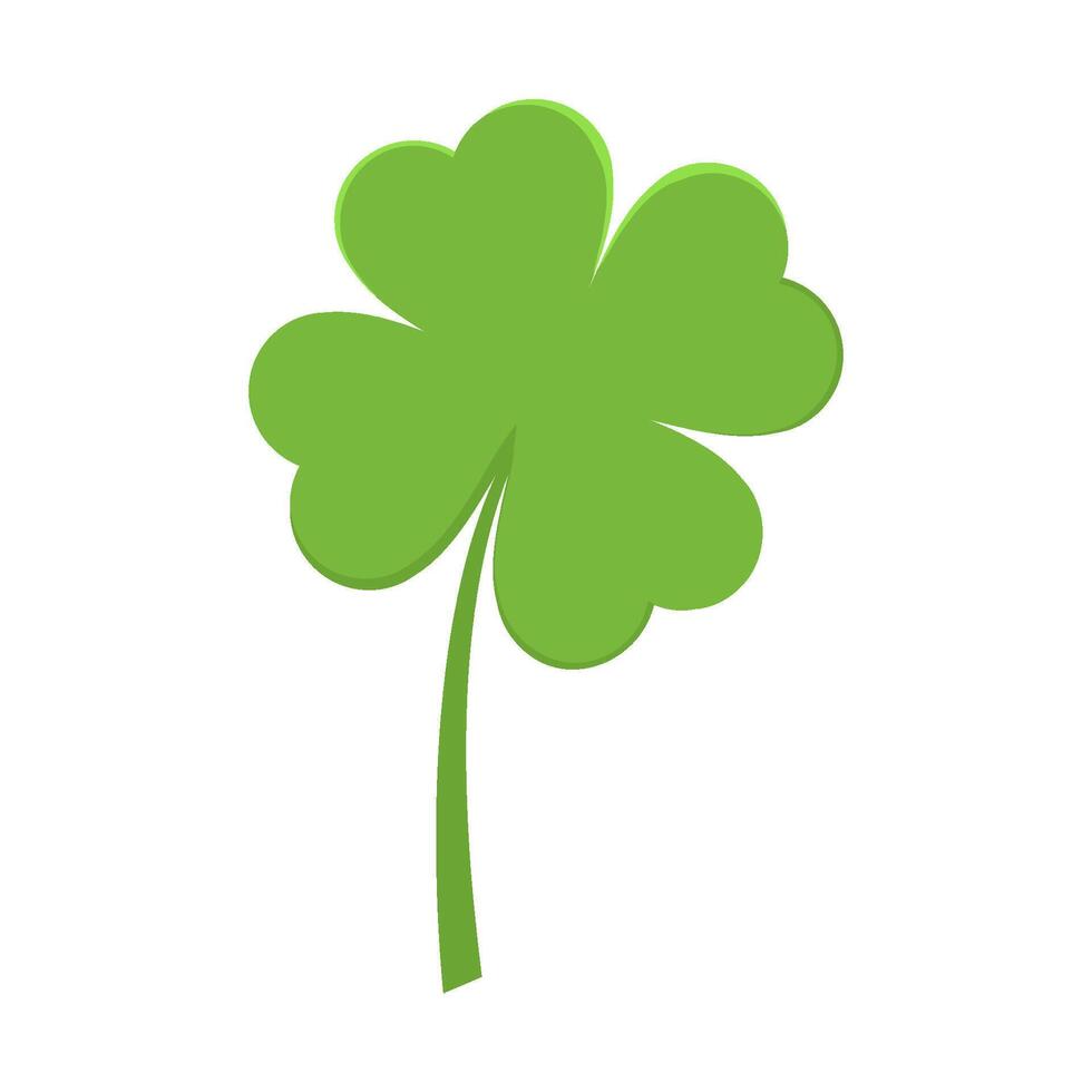 Saint Patrick Day Green Leaf Clover Shamrock vector