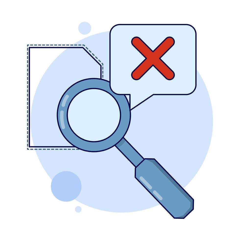 concept Search no results. the search yielded no results. File management administration, data archiving, modern graphic elements for landing page, blank state ui, infographics, icons. vector